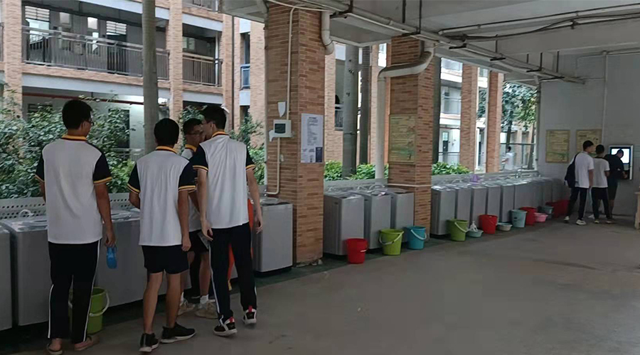 好評續單！江門一中學校持續追加共享洗衣機！