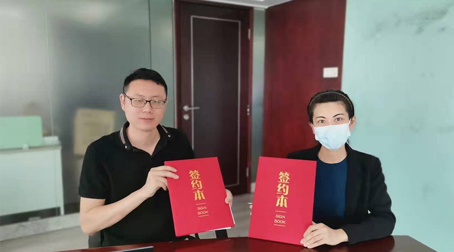 祝賀！金環(huán)電器與寧波某品牌電商客戶再次合作，簽約成功！
